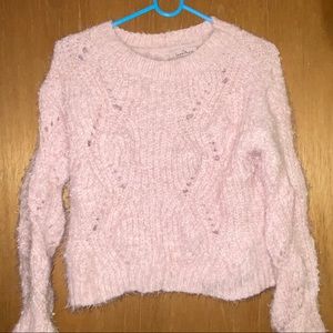 Fuzzy Pink Sweater